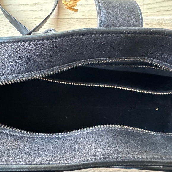 Yves Saint Laurent Calfskin Monogram black leather Cabas bag - Picture 6 of 7